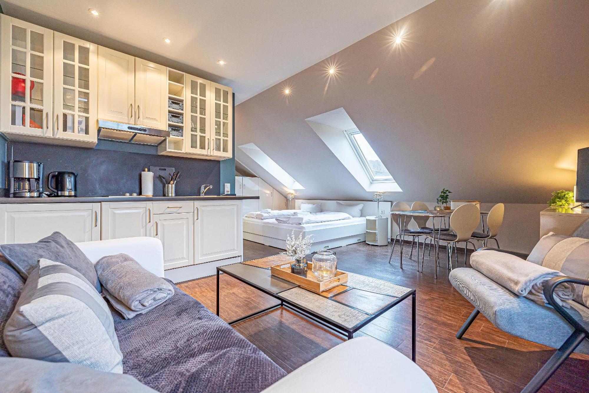 Fewo1846 Strandresidenz Wassersleben - Strandkoje - Komfortables Studioapartment Mit Meerblick Am Strand Гаррісле Екстер'єр фото